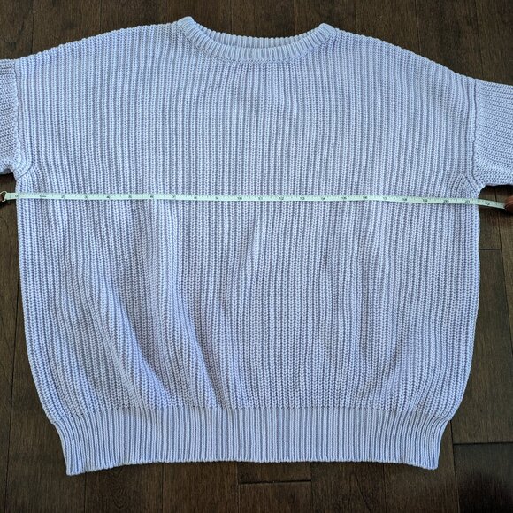 Los Angeles Apparel Fisherman Sweater in Lavender - Picture 4 of 15